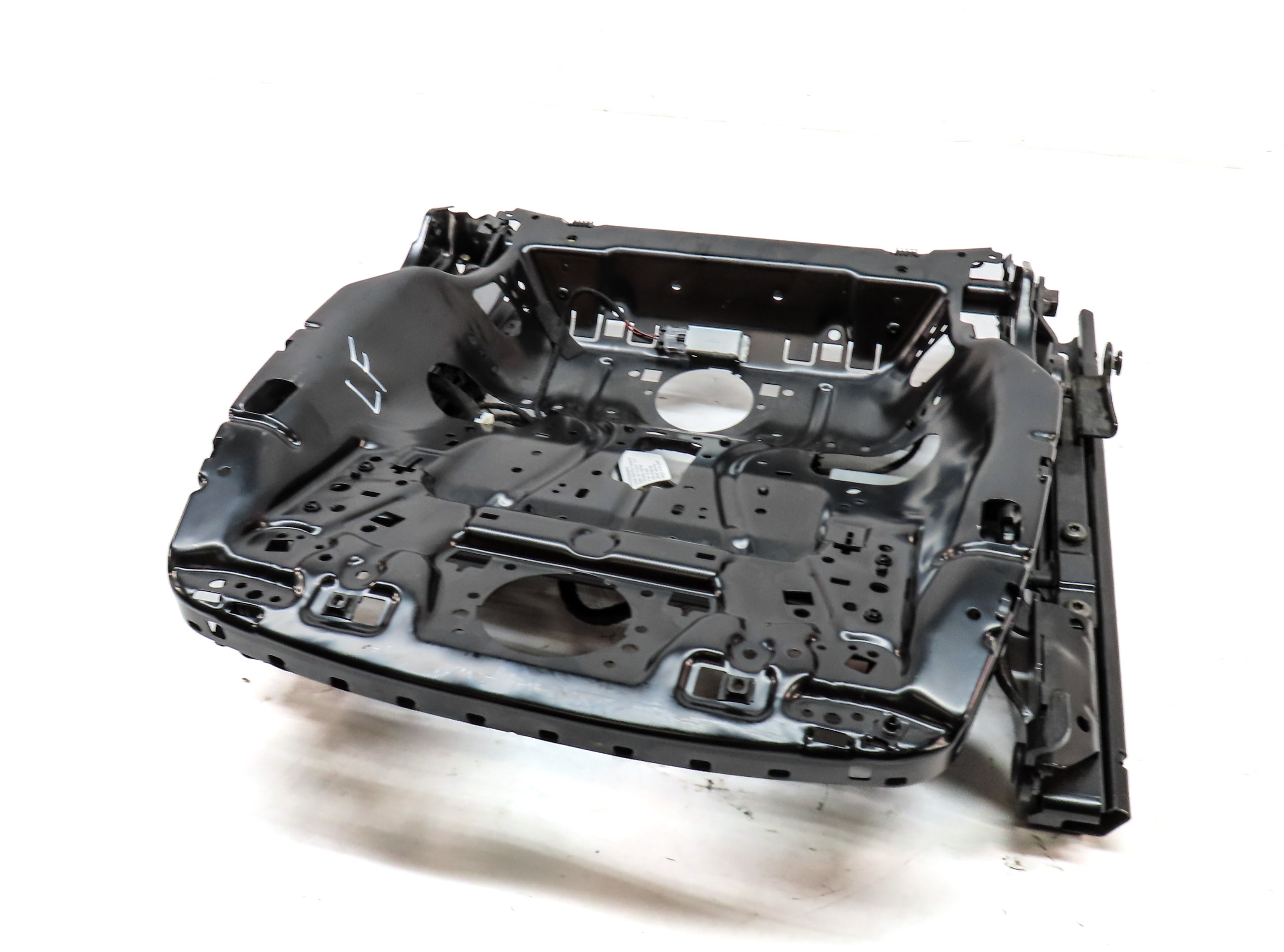 11-14 PORSCHE CAYENNE 958 FRONT LEFT DRIVER 8 WAY SEAT TRACK WITH ADJUST MOTORS — exact item pictured